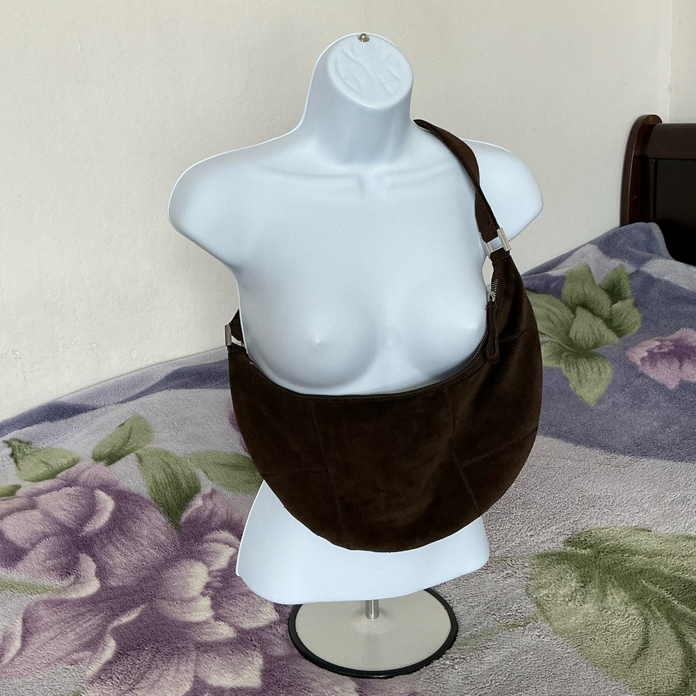 Banana Republic Brown Genuine Suede Hobo Bag